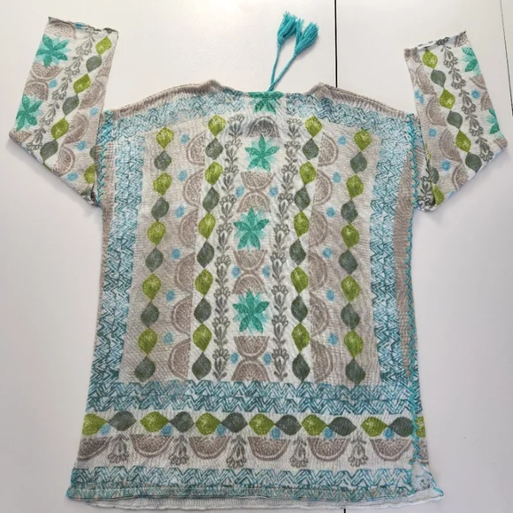 Sigrid Olsen Tunic Long Sleeve  Top Small - Picture 6 of 14